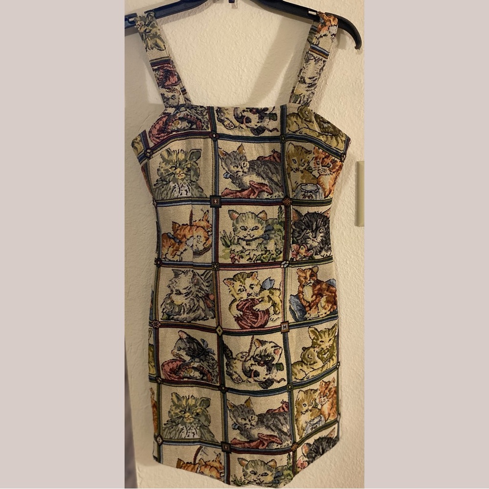 Cat Lovers’ Cute Vintage Dress